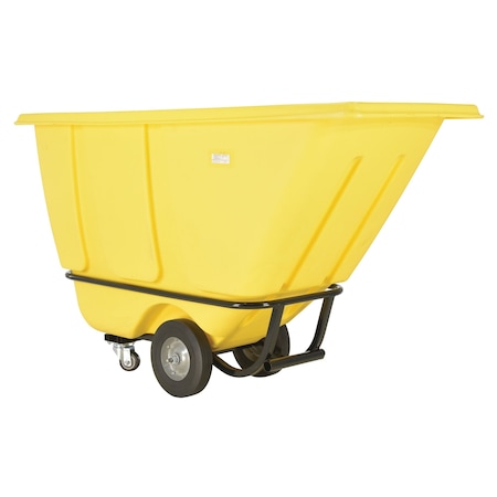 Vestil Medium Duty Tilt Truck 1/2 Cubic Yard 850 lb Yellow TDT-50-MD-YELLOW